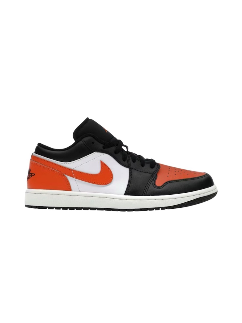 Air Jordan 1 Low — Orange, Black & White